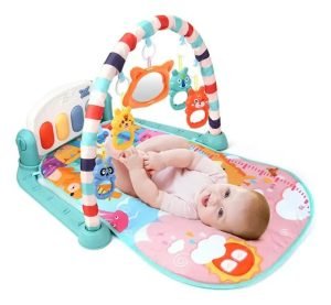 Gimnasio Alfombra Bebes Con Juguetes Piano Luz Sonido