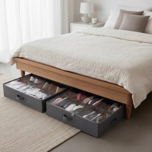 Zapatera Organizador De Zapatos Bajo Cama X2 Unidades