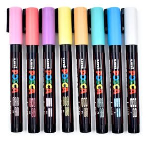 Marcador Uni Posca 1.3 Mm X8 Colores Pastel