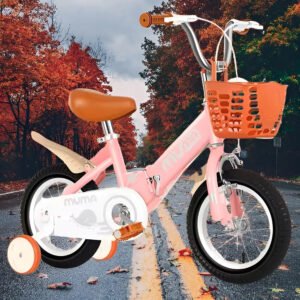 Bicicleta Para Niños Plegable Con Rueditas Canasto Rodado 18