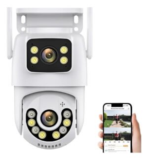 Cámara De Seguridad Dual Seguimiento Red Inalámbrica Wifi