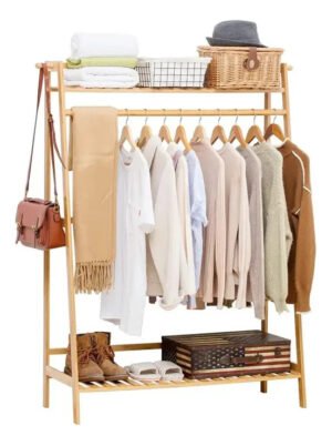 Perchero Organizador De Ropa De Madera Excelente Calidad