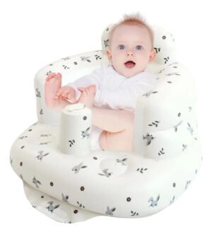 Asiento Inflable Para Bebe Con Respaldo Bomba Inflado