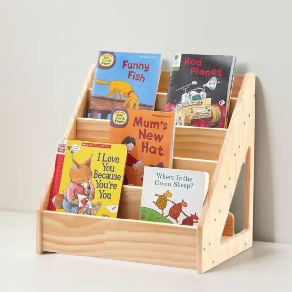 Biblioteca Para Niños Infantil De Madera Montessori