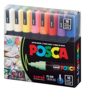 Marcador Uni Posca 2.5 Mm X16 Colores