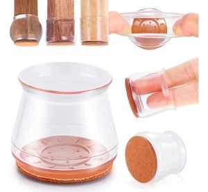 Protector De Piso De Silicona Para Patas De Silla Y Mesa X16
