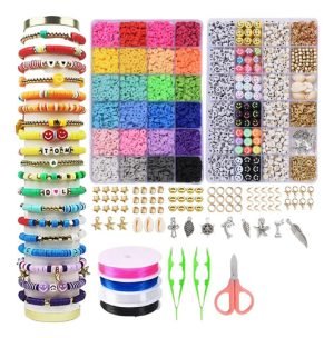 Set Para Hacer Pulseras, Collares Y Caravanas 7.200 Piezas
