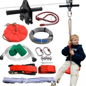 Kit De Tirolesa Para Niños Adultos 30 Metros Aire Libre