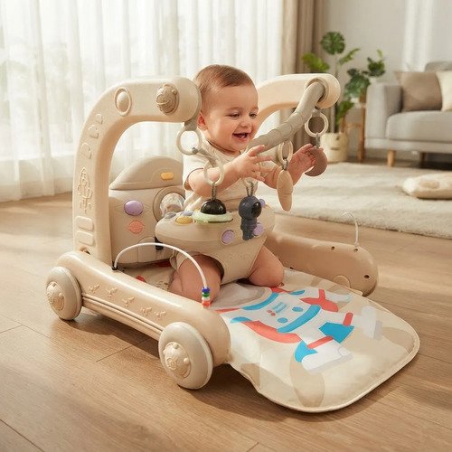 Caminador 4 En 1 Para Bebe Gimnasio Piano Luces Y Sonido