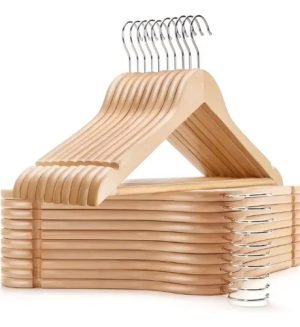 Perchas De Madera De Excelente Calidad Pack X20